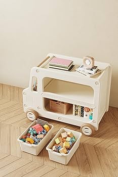 Amazon.co.jp: OSJ カート型おもちゃ収納 大容量 収納ラック 絵本