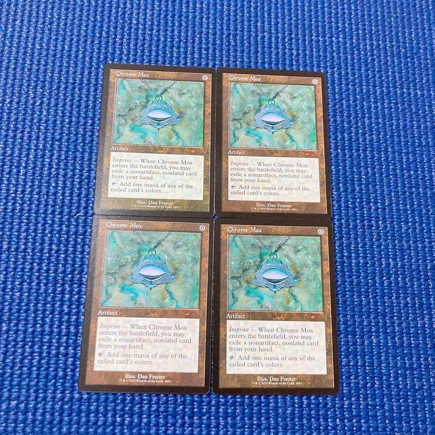 まとめ割 金枠 金属モックス Chrome Mox ④枚セット 英語 MTG まとめ割