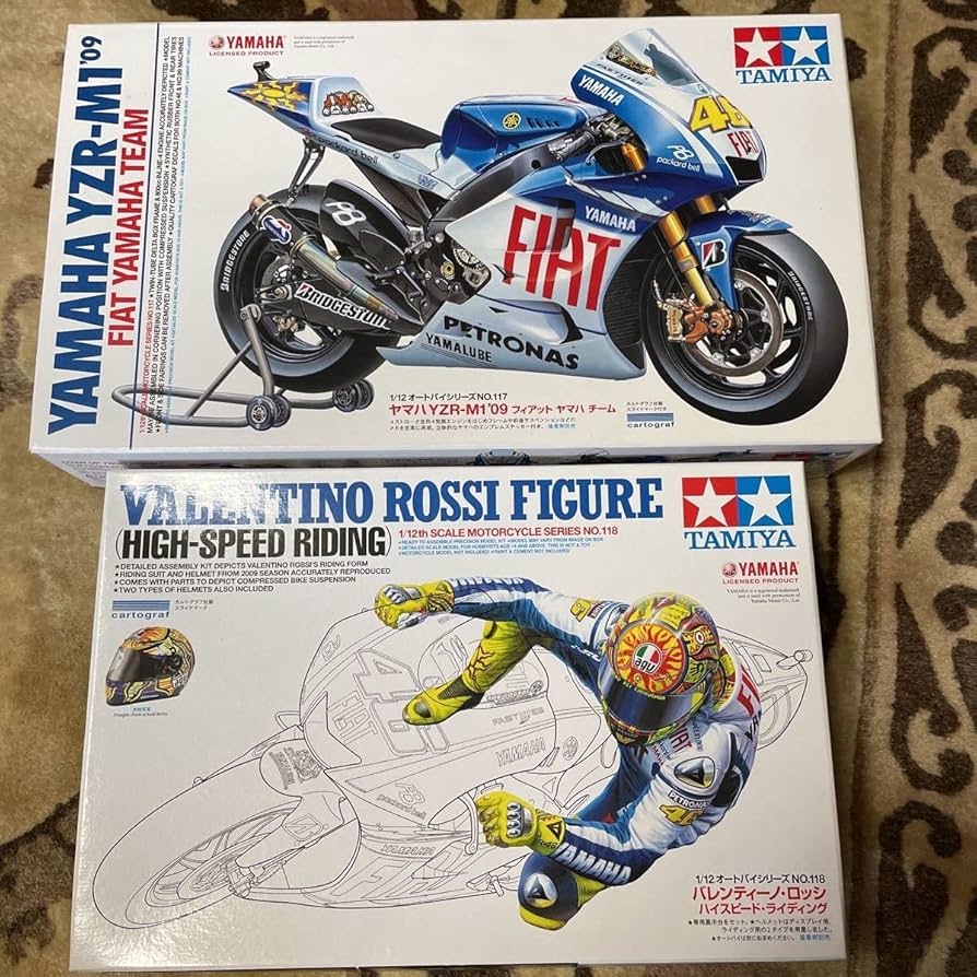 Amazon.co.jp: Tamiya 1/12 Yamaha YZR-M1 09 Valentino Rossi High