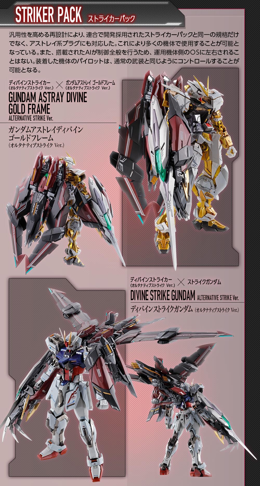 メタルビルドストライクガンダムストライカーパックオルタナティブ
