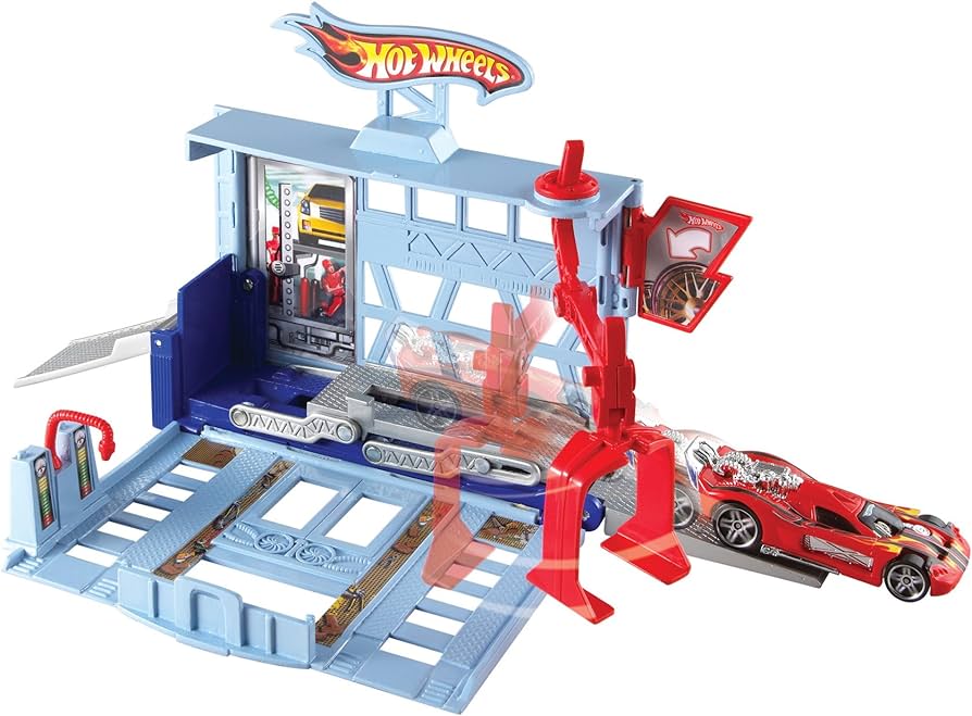 Amazon.com: Hot Wheels City Power Lift Garage Playset : Toys & Games