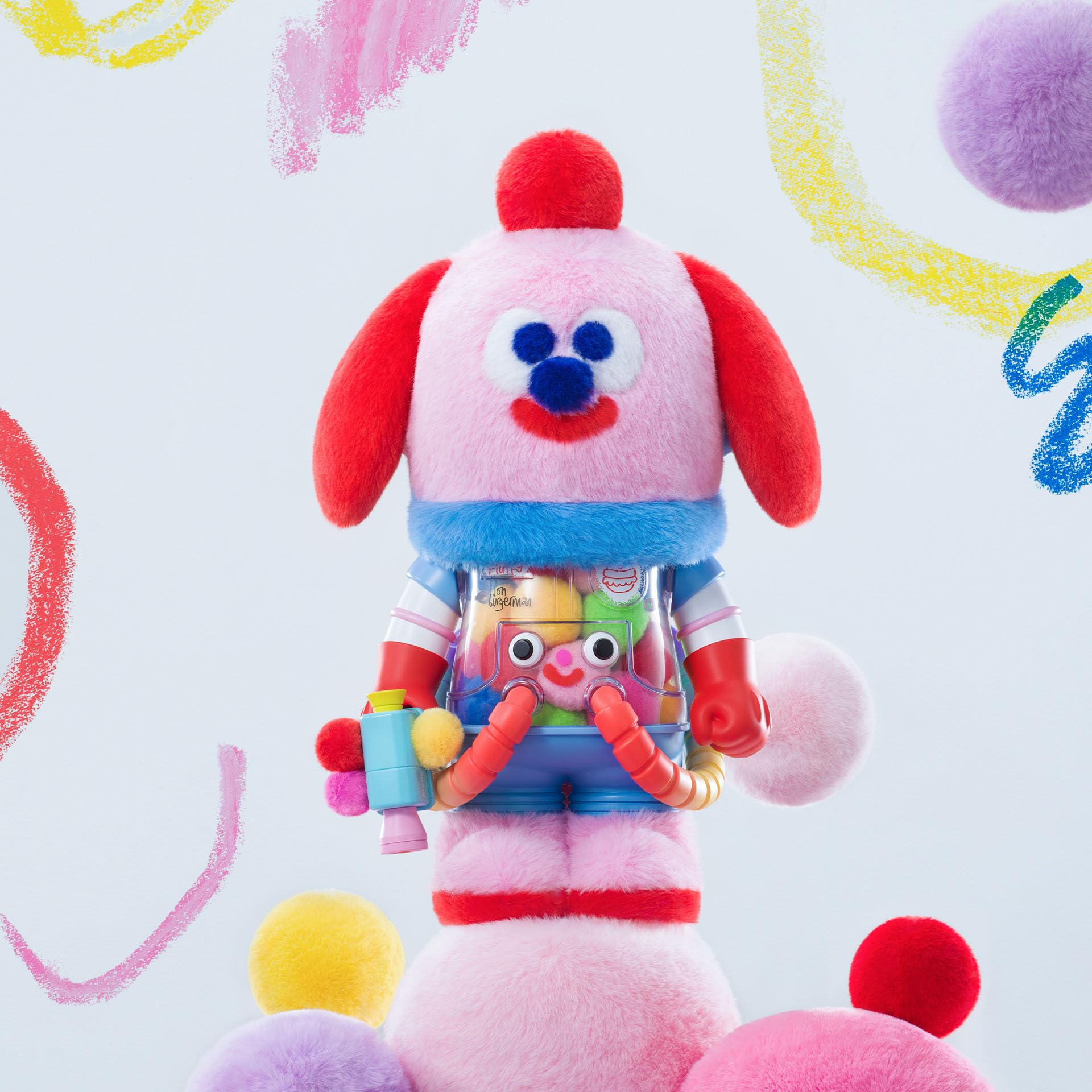 Amazon.com: POP MART MEGA Space Molly 400% Jon Burgerman