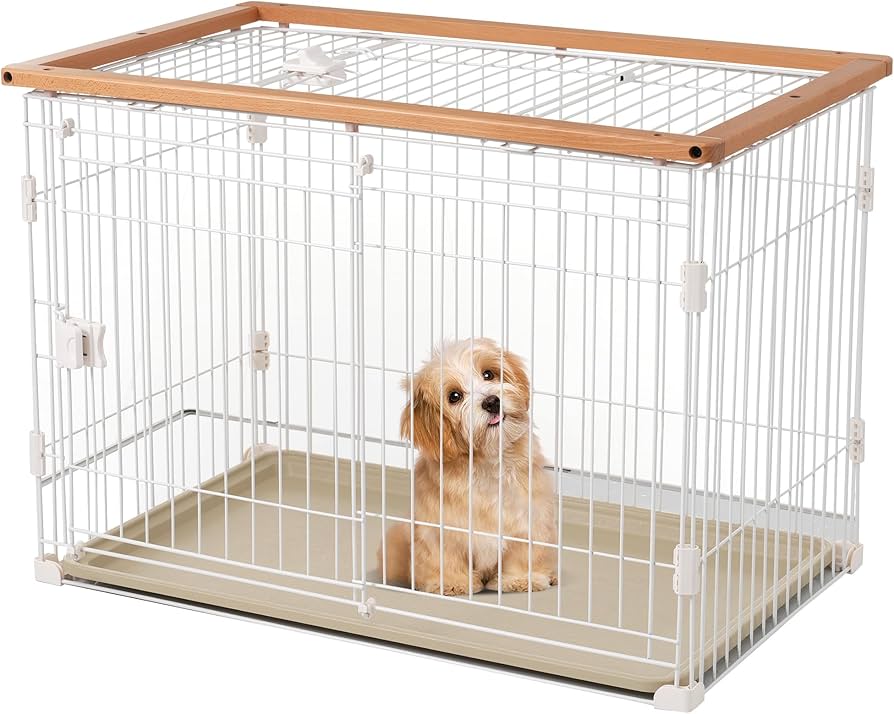 Amazon.co.jp: Purlove 犬 ケージ ペットサークル キャットケージ 1段