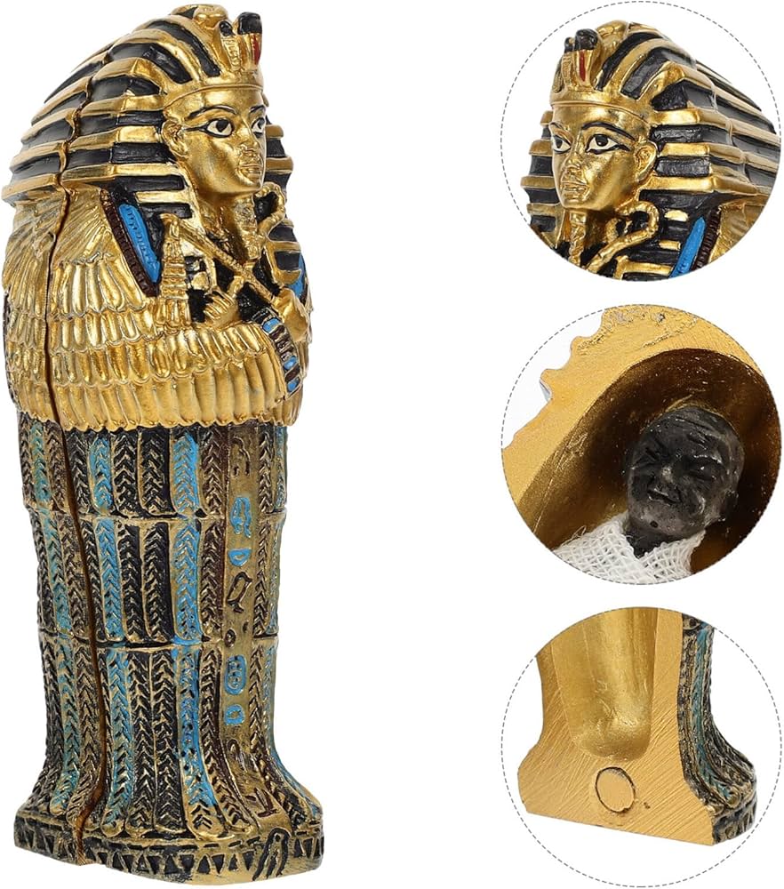 Amazon.co.jp: DECHOUS エジプト 石棺 棺 ミイラ 置物 エジプト