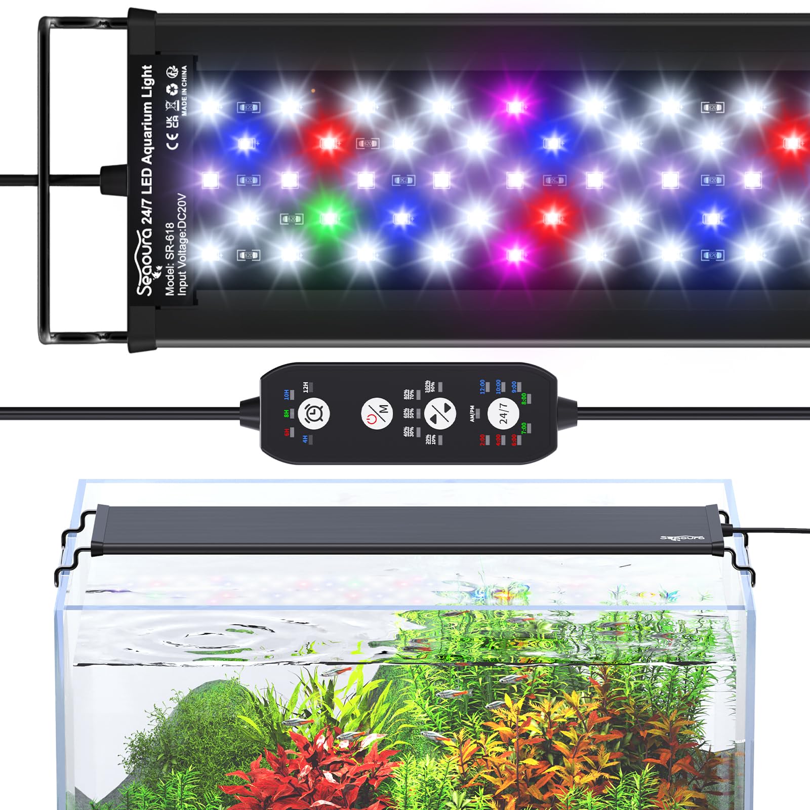 水草水槽用ライト Netlea AT3 PRO 65 W スマートLED 水草水槽用ライト