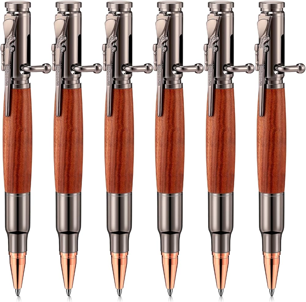Amazon | Yeaqee 木製ボルトアクションペン 弾丸ペン 銃好き用