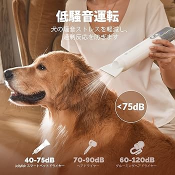 Amazon.co.jp: Jellyfish 犬ドライヤー ペットグルーミング用 ペット