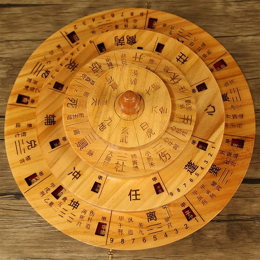 Amazon.co.jp: 風水羅盤 古典的な中国のコンパスコンパス易経ターン