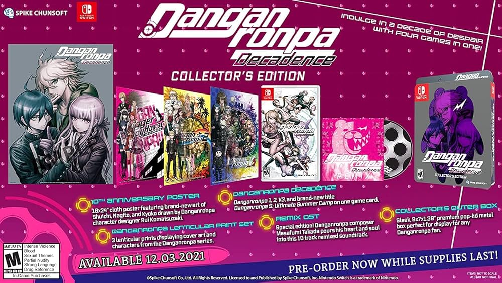 Amazon.com: Danganronpa Decadence Collector's Edition - Nintendo