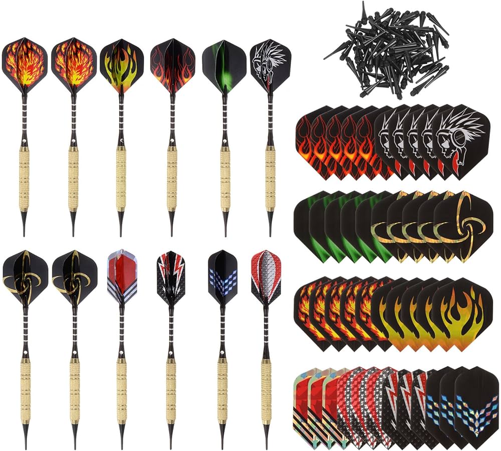 Amazon.co.jp: PATIKIL ソフトチップダーツセット ダーツプラスチック