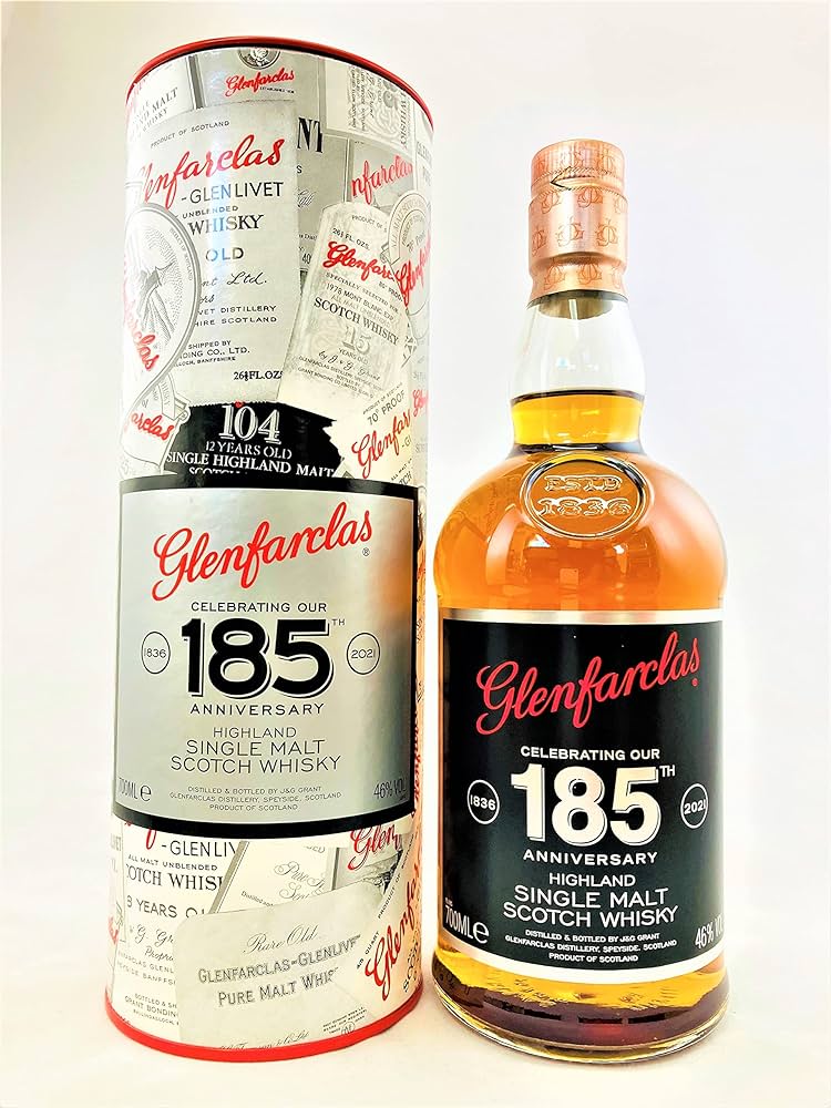 Amazon.co.jp: グレンファークラス 185周年記念ボトル 46度 700ml