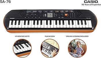 Amazon.co.jp: カシオ(CASIO) ミニキーボード Casiotone SA-76 44ミニ