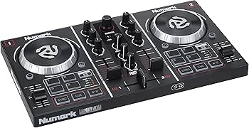 Numark Party Mix | Beginners DJ Controller Set for Serato DJ with