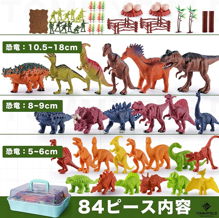 Amazon.co.jp: TOMMYFIELD 恐竜 フィギュア セット 恐竜おもちゃ