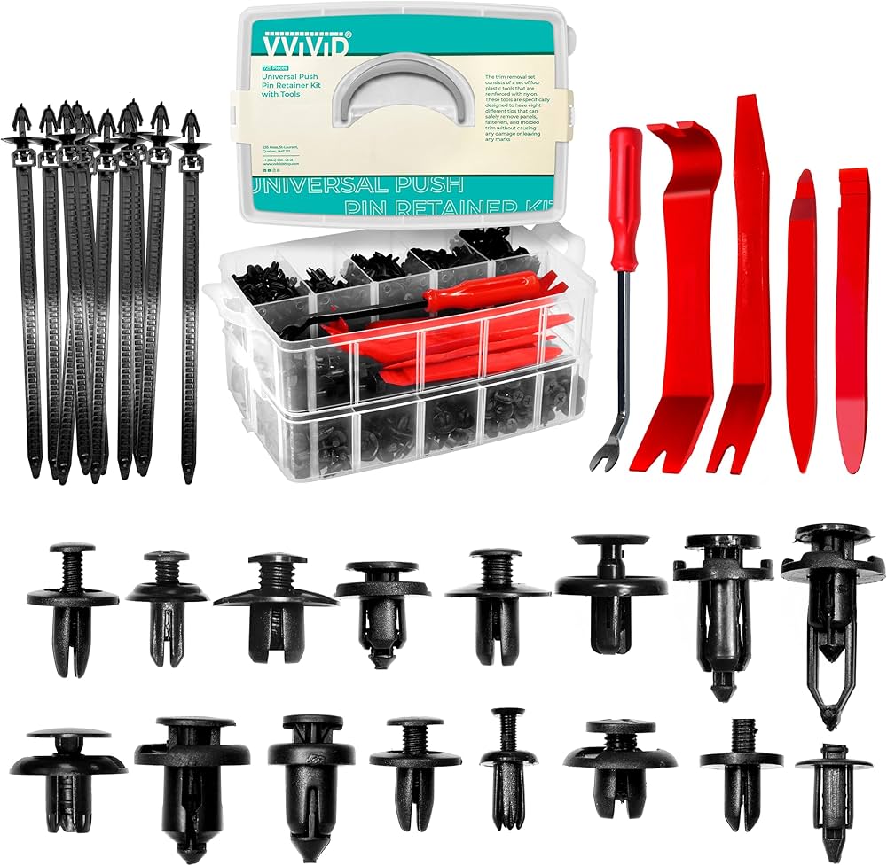 Amazon.com: VViViD 570+ PCS Car Retainer Clips Kit, Plastic Push
