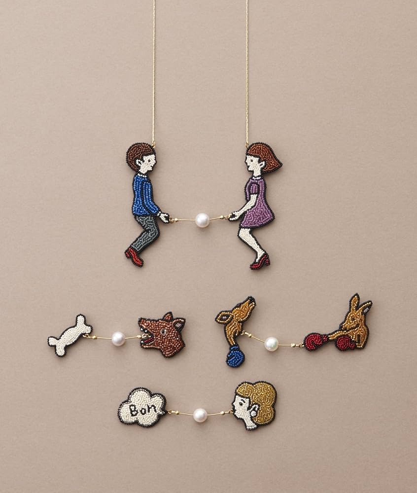 Maison des perles サンゴブローチ 小林モー子 Maison des perles