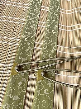 Amazon.co.jp: 茶道具『お座敷簾御簾2枚組長さ173cm』簾書院造り高級