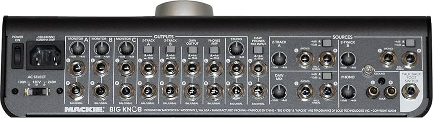 Amazon.co.jp: MACKIE マッキー モニターコントローラー Big Knob 国内