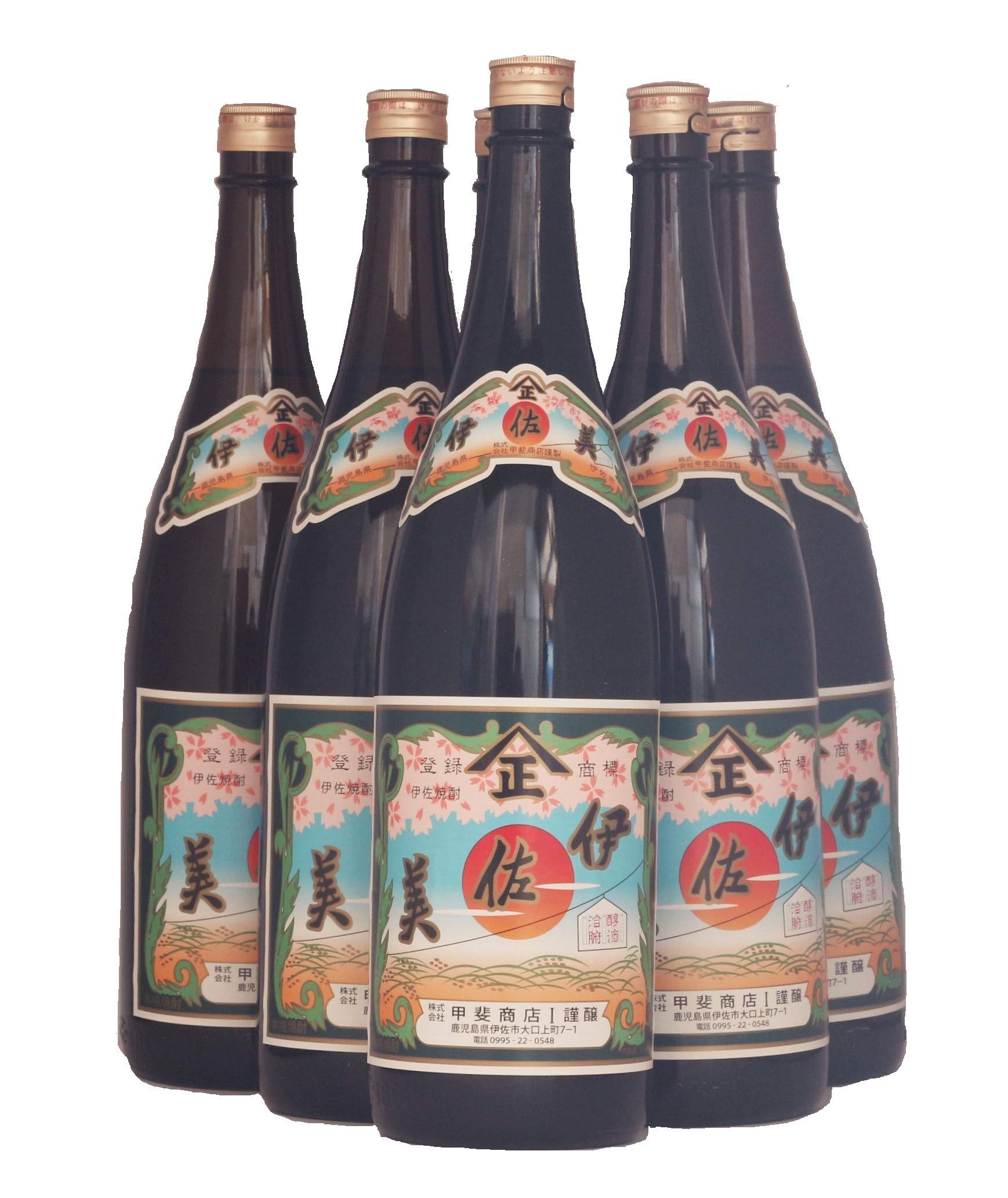 Amazon.co.jp: 元祖プレミア！伊佐美 25度 1800ml×6本 芋焼酎 甲斐商店