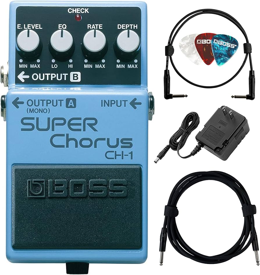Amazon.com: Boss CH-1 Super Chorus Bundle with Gearlux Power