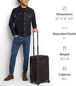 Amazon | TUMI - アルファデュアルアクセス拡張可能4輪機内持ち込み