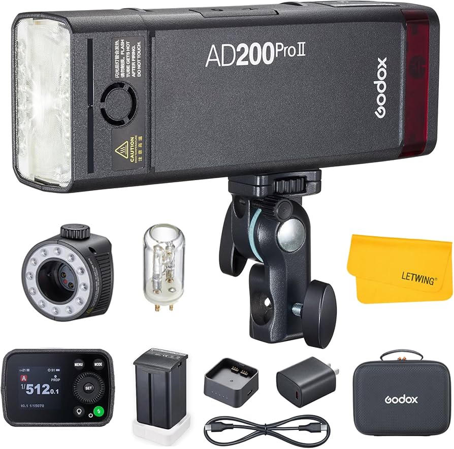 Amazon.com : GODOX AD200 Pro II AD200Pro II Strobe Flash, TTL 200W