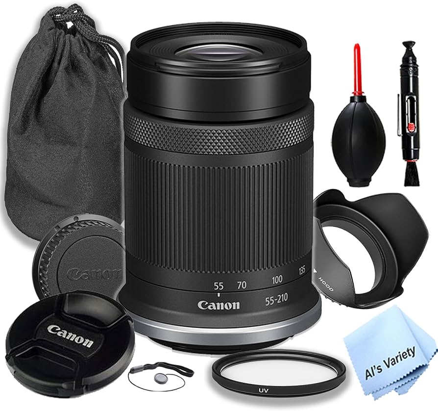 Amazon.com : Canon RF-S 55-210mm f/5-7.1 is STM Lens (Canon RF),UV