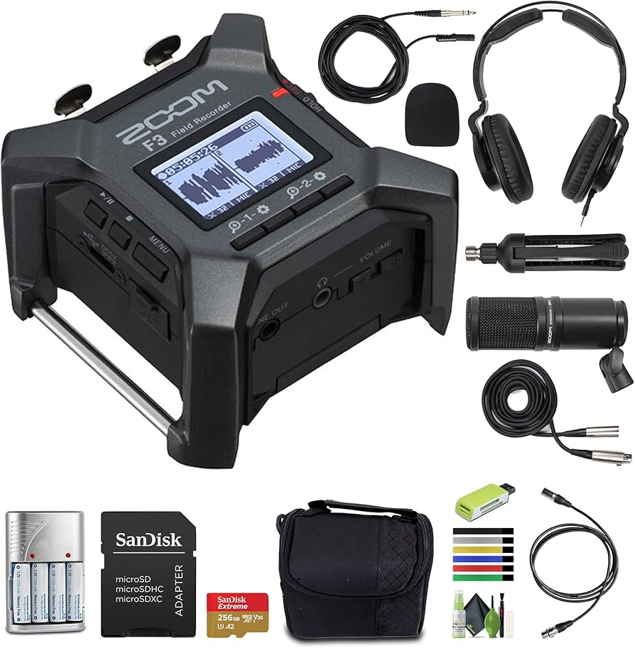 Amazon.com: Zoom F3 Professional Field Recorder, 32-Bit Float