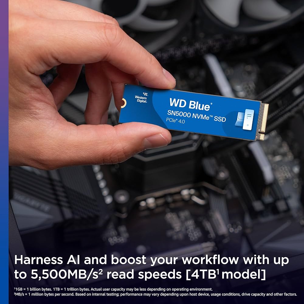 Amazon | WDS100T4B0E [WD Blue SN5000 NVMe SSD（1TB M.2(2280) PCIe