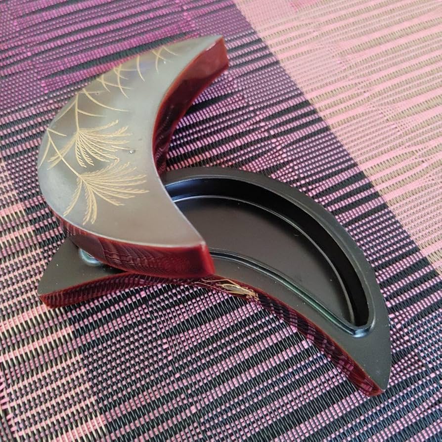 輪島塗 鈴虫蒔絵 三日月型香合 【公式通販】