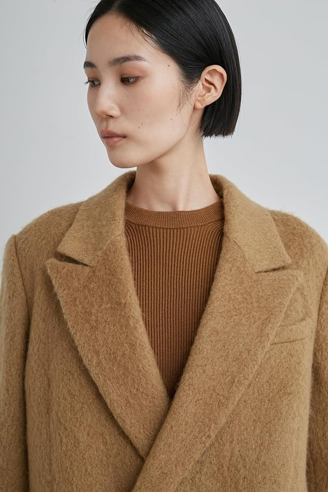 Amazon | [ミースロエ] シャギーダブルブレストジャケット | コート