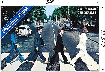 Amazon.co.jp: ビートルズ アビーロード ウォールポスター プッシュ