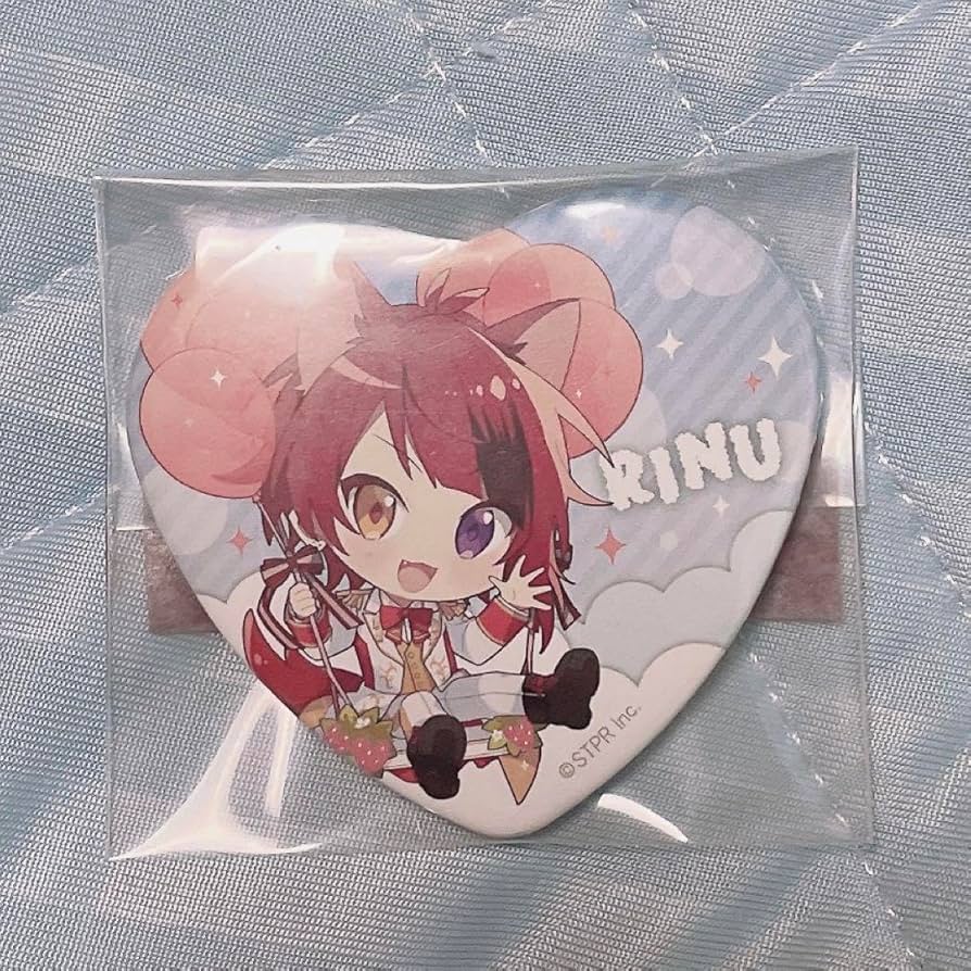 すとぷり 莉犬くん ハート缶バッジ