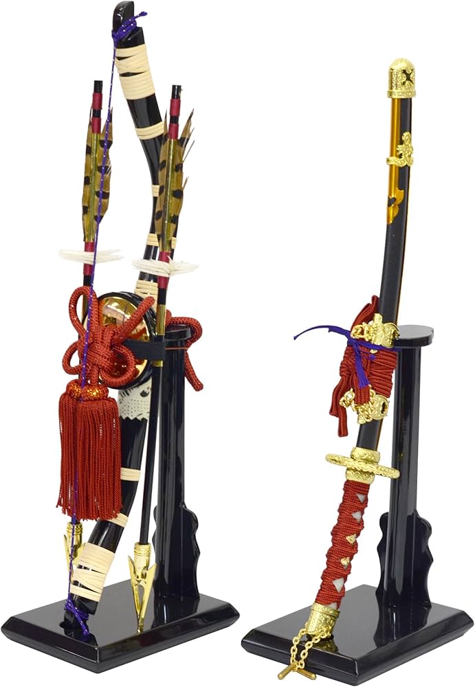 五月人形☆初陣 偕保作☆レトロアンティーク 武士 兜 刀 五月人形