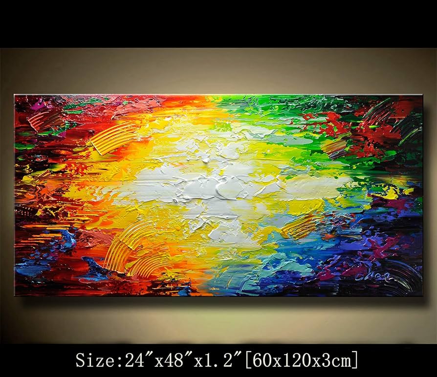 絵画 油絵 現代美術 デザイン画キャンバス Amazon.co.jp: モダン