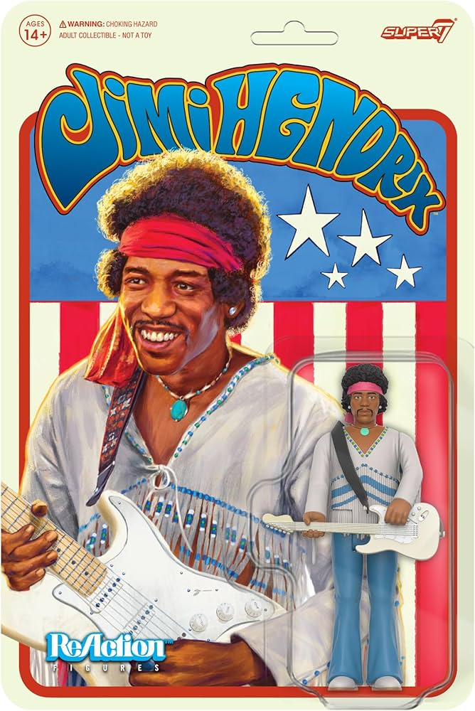 Amazon.co.jp: Super7 ジミ・ヘンドリックス リアクションフィギュア