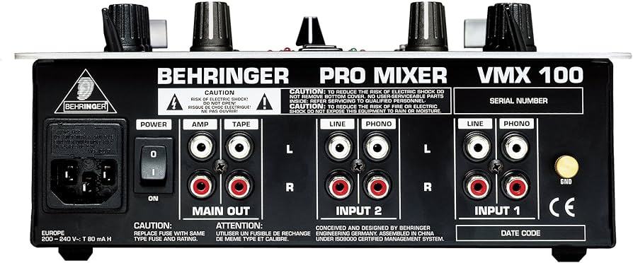 Amazon.com: Behringer Pro Mixer Vmx100 Professional 2-Channel Dj