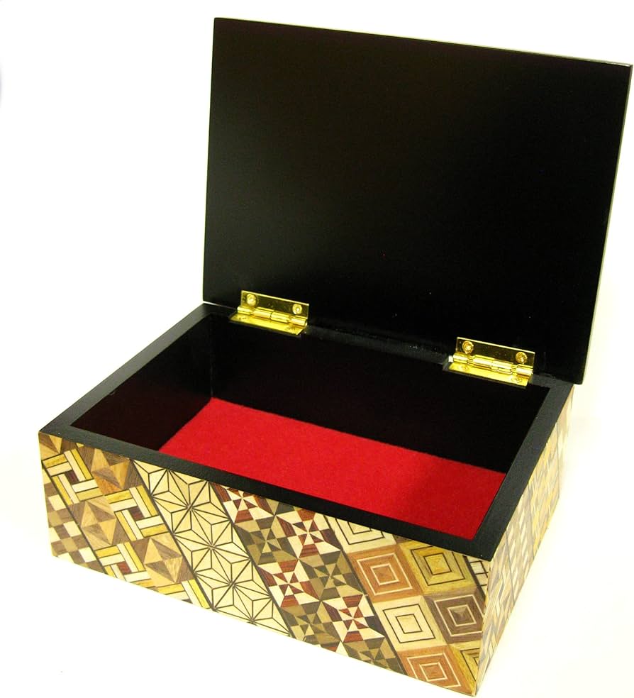 Amazon｜【箱根寄木細工 小物入れ 5寸 小寄木柄】伝統工芸品 民芸品