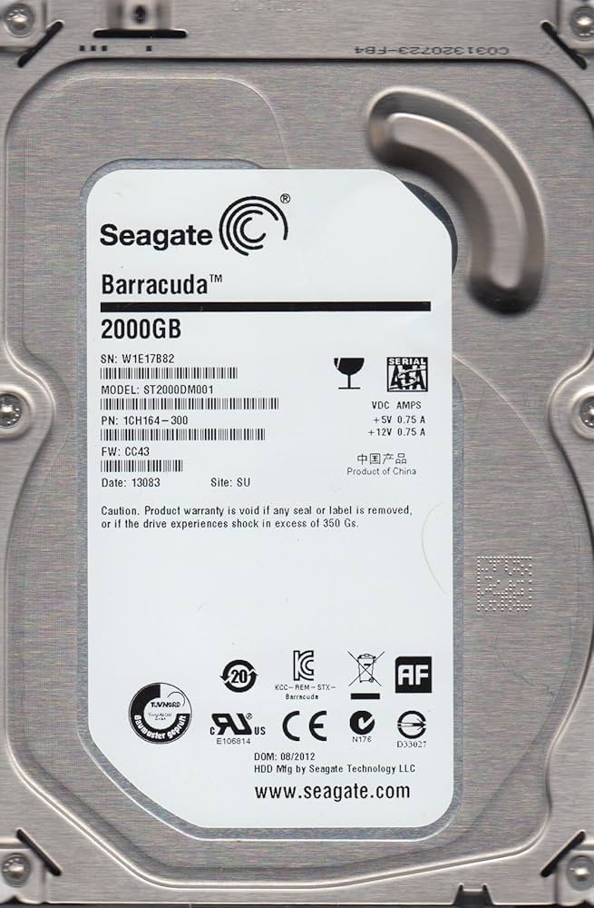 Amazon | ST2000DM001 Seagate 2-TB 7.2K 3.5 6G SATA HDD | Seagate