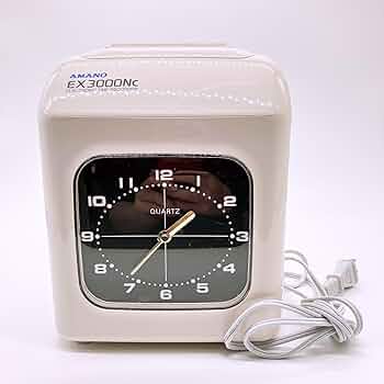 Amazon.co.jp: アマノ タイムレコーダー EX-3000NC 白 : 文房具