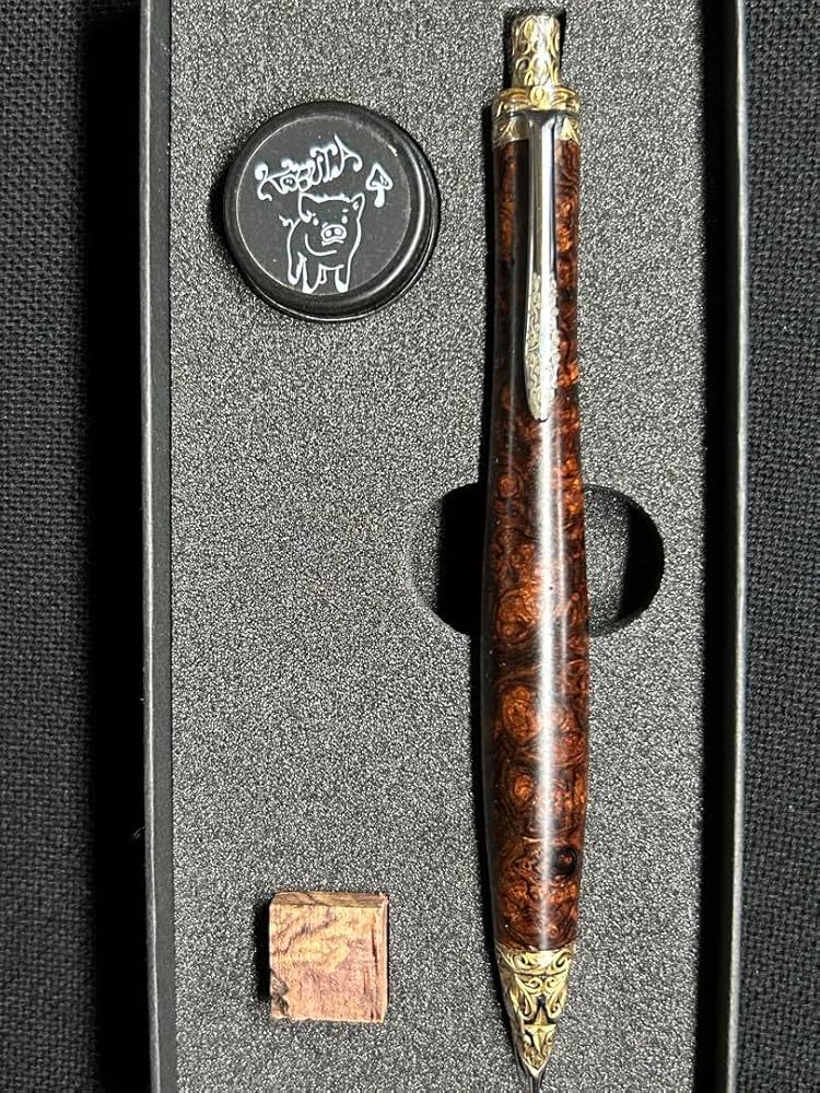 Amazon.co.jp: こぶた工房 ローズウッド瘤極上 彫金金具 木軸