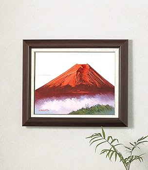 絵画 インテリア 額付 ( 黒) 油絵 F6-083111 市松人形 絵画 インテリア