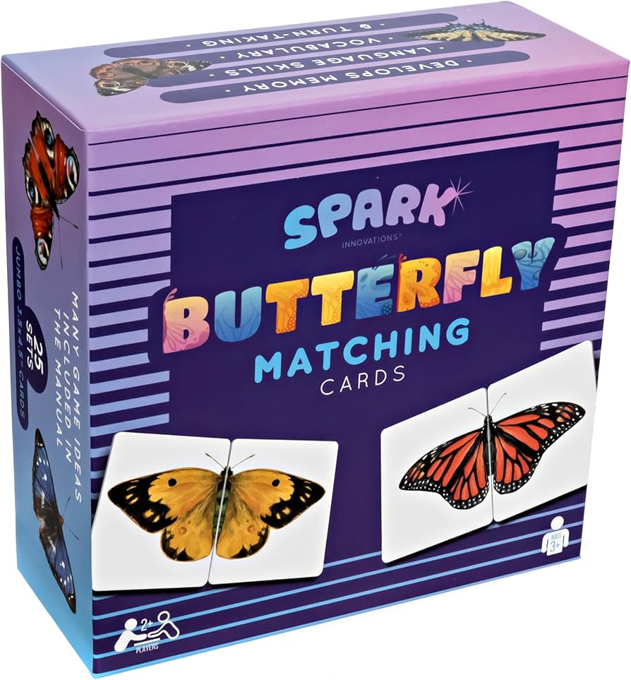 Amazon.com: SPARK INNOVATIONS Butterfly Wings Memory Cards Game
