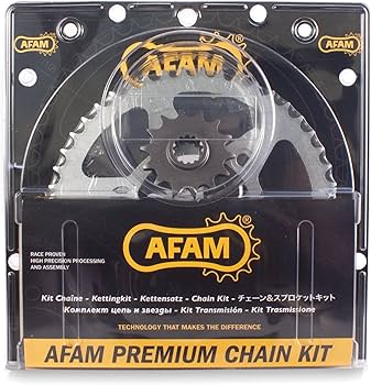 Amazon.com: Afam Chain Set Steel Kit for Kawasaki ZZR 1100 ZX 1100