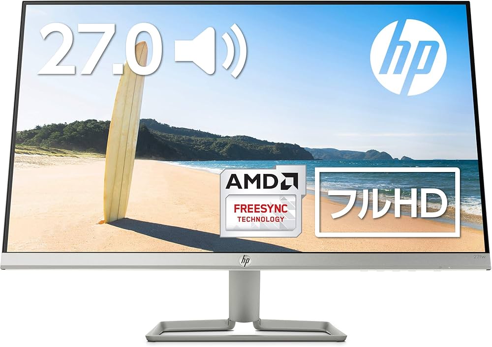HP 27インチモニター 27fw with Audio Amazon.co.jp: HP モニター 27