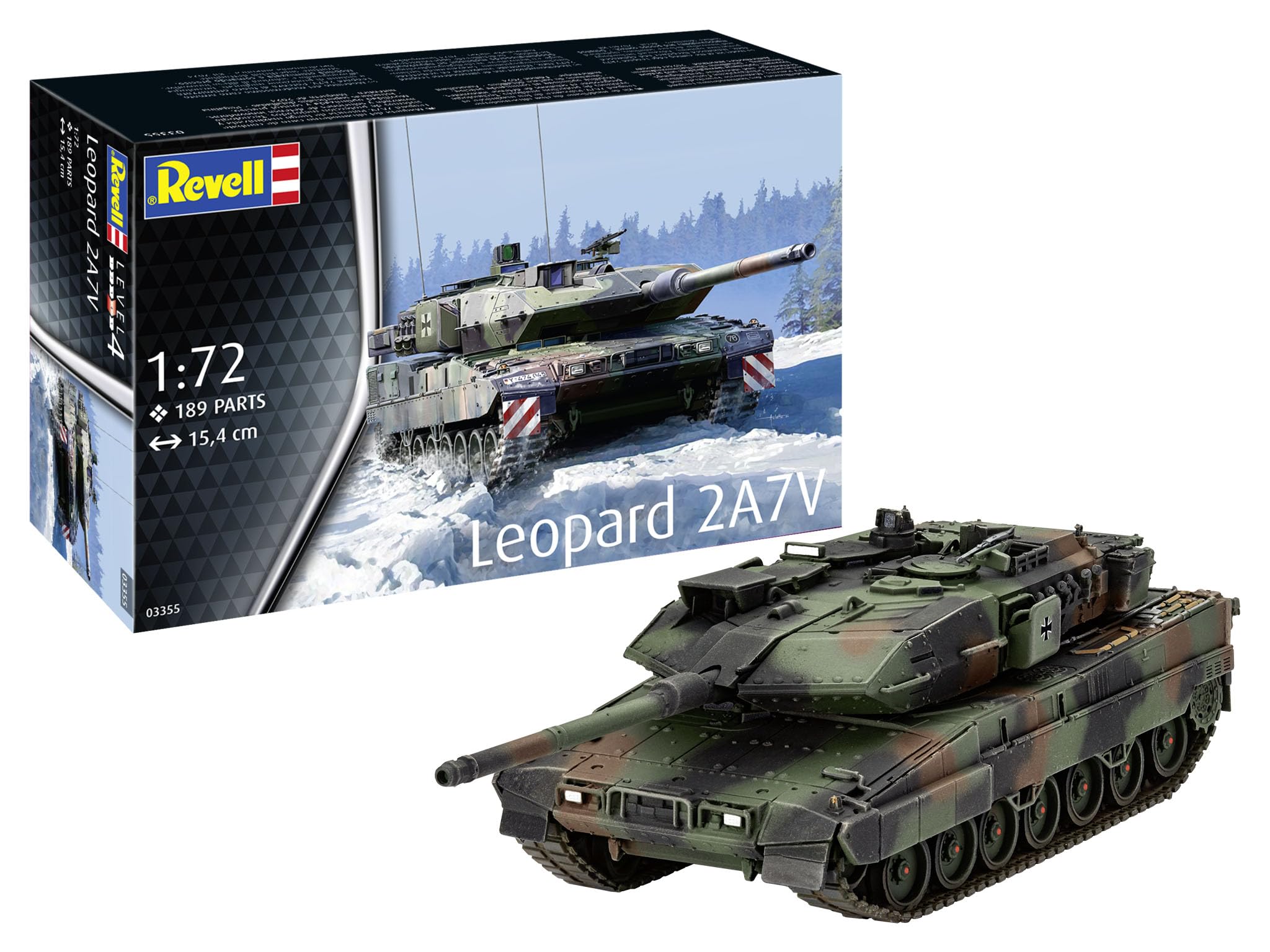 Amazon | ドイツレベル 1/72 ドイツ レオパルド2 A7V プラモデル 03355