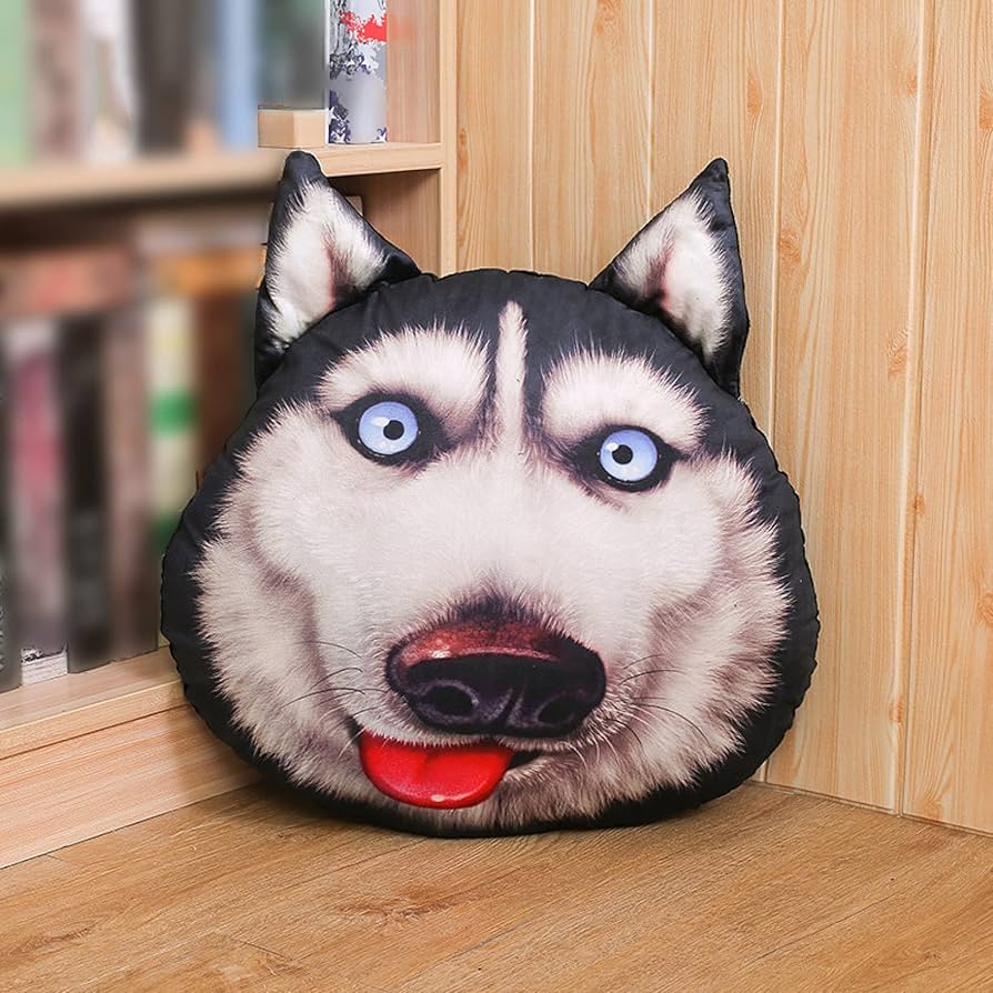 Amazon.co.jp: [ハウスXIN] おかしな抱き枕 ハスキーぬいぐるみ リアル