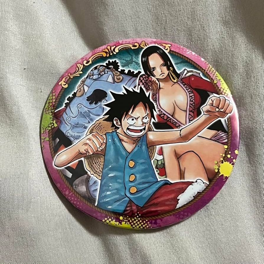 Amazon.co.jp: ワンピース コレクション缶バッジBIG 最強トリオ ルフィ