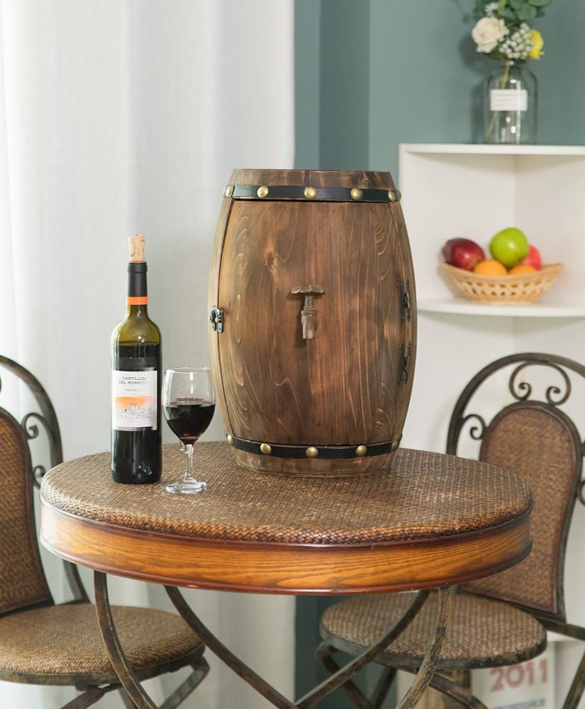 レア✨ヴィンテージ☆樽型 ワインラック＆キャビネット 木製 グラス