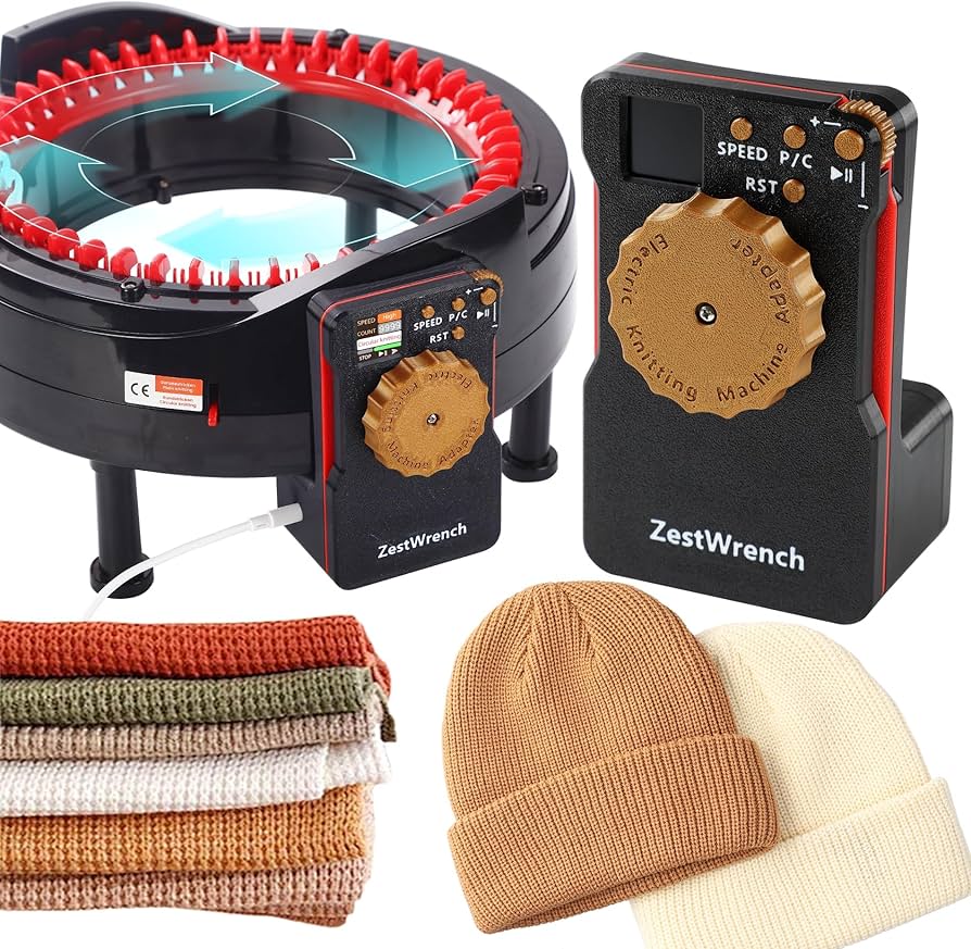 Amazon.com: [2025 Upgrade] ZestWrench Electric Knitting Machine